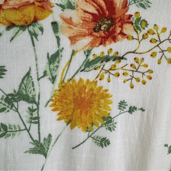 Torrid Rayon Slub Button Up With Waist Detail Peplum Floral Tank Top Size Large - Picture 8 of 13